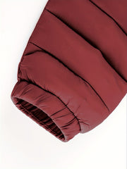 Women's Autumn/Winter Fashion Simple Versatile Lightweight Commuter Hooded Padded Coat with Pockets