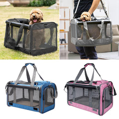 Large Pet Carrier Bag Portable Soft Fabric Fold Dog Cat Puppy Travel Bag in UK