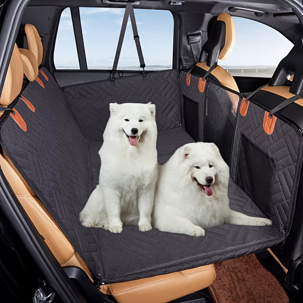 Back Seat Extender Dog Seat Cover for Back Seat, Hard Bottom Car Seat Cover