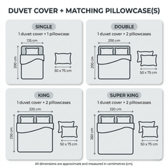Luxury Reversible Duvet Cover Set with Matching Pillowcases – Single, Double, King & Super King Sizes – Soft Breathable Microfiber Bedding Set UK – Brick Pattern