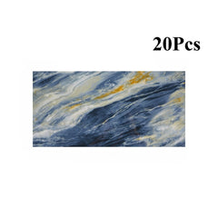 10/20/30/40 Pack Luxury Marble Effect Self-adhesive Floor Tiles 60x30cm, 2mm Thicken Vinyl Flooring Tiles Wall Stickers, Removable PVC Wall Decals, Suitable for Living Room, Bedroom, Kitchen Backsplashes, Bathroom, Office, Background Walls, Easy To Instal