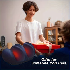 YUNSHAW Foot Massager Machine with Heat, 3 Heat Level & 3 Modes, Shiatsu Feet and Leg Massager, Kneading Rolling for Foot, Calf, Ankle, Leg, Plantar, Massage Gift for Mom/Dad/Women/Men (with Remote Control)