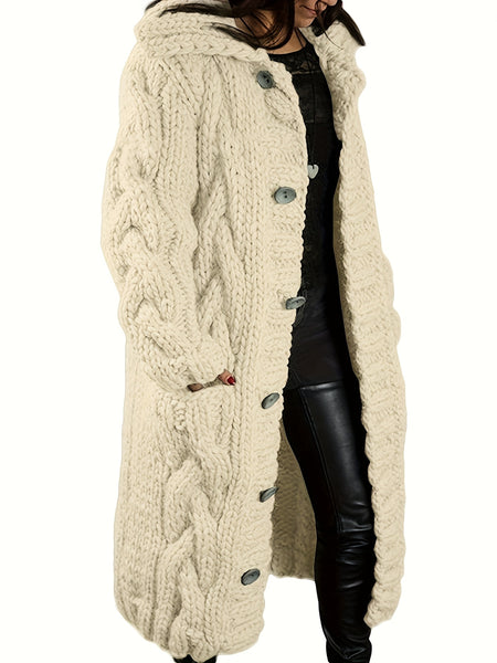 New Style Cardigan Sweater Coat | Fashionable Sweater, Casual V-neck Solid Color for Fall/Winter