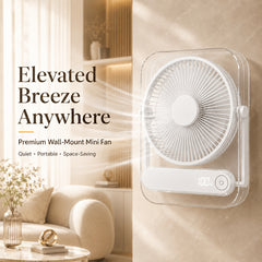 USB Desk Fan, 5000Mah [15H Max Working Time] Ultra Quiet Battery Operated Small USB Fan with Strong Wind, 180° Tilt Foldable And 5 Speeds Adjustable, Battery Powered Mini Personal Fan for Office Bedroom Desktop - Gift