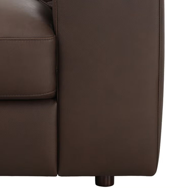 Simon Li Westbrook Brown Leather Corner Sofa