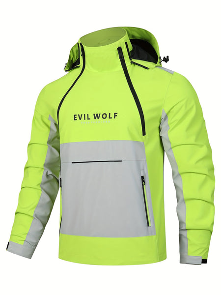 2024 Spring/Autumn Thin Hooded Men'S Thin Jacket Spring/Autumn Outerwear Men'S Versatile Jacket Men'S Casual Trendy Jacket Men'S Preppy Style Jacket