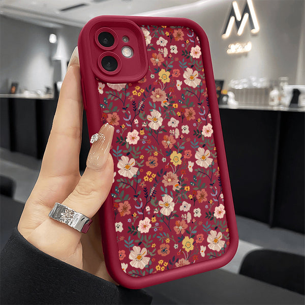 Phone Case - Spring Wild Flower Pattern Case Suitable for Iphone 17 Pro Max/17/Air, 16 Pro/16/15 Plus/15 Pro/14 Plus/14 Pro Max, 14/13/12/11 Pro Max/Pro/Plus Series Shockproof Non Slip Protection Smartphone Cover Gift for Girls And Women