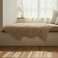 Bowron Tibetan Sheepskin Rug in 5 Colours , 60 X 90 Cm