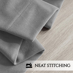 2pc Luxury Velvet Curtain Panels with Free Matching Velvet Cushion Cover – Thermal Insulated Grommet Top Drapes, Energy Saving Curtain Panels for Bedroom & Living Room Home Decor, Perfect Holiday Gift