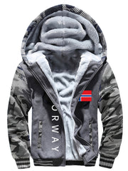 Men'S Cozy Fleece Hoodie, Stylish Color-Blocked Jacket for Autumn And Winter