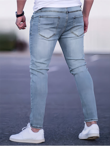 Gengyuan Shi - Men'S Casual Stretch Pants 2pcs Set