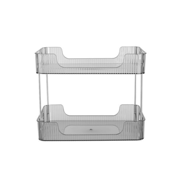Grey/Clear/Green Stackable Makeup Storage Box with Modern Acrylic Design, Cosmetic Display Organizer for Office Desk and Dressing Table, Practical Desktop Organizer Rack for Jewelry and Lipstick, Perfect Gift Idea for Women and Girls