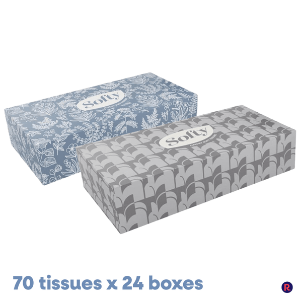 Softy 3ply Luxury Family Tissues - Extra Soft - 24 x 70 tissues