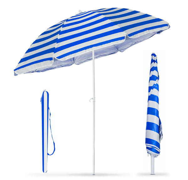 1.7m Garden Parasol Outdoor Tilt Umbrella, Parasol UV Canopy Patio Sun Shade Umbrella for Garden