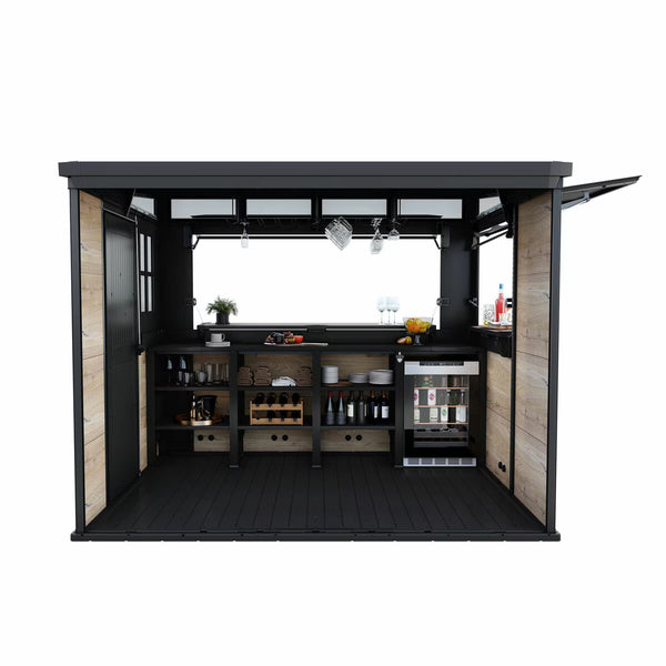 Keter Signature 9.1Ft X 6.8Ft (2.8 X 2.1M) Garden Bar Shed