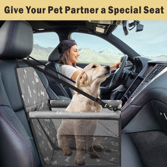 Portable Breathable Bag for Pets, Designed As a Booster Seat for Travel with a Seat Belt