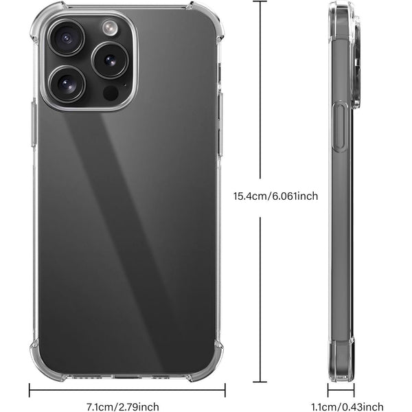 Case For iPhone 17 Pro Max 16 Pro Max Plus 15 14 13 11 12 7 8 17 Air Clear Shockproof Phone Cover