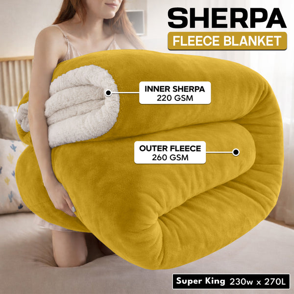 1pc Luxurious Double-Sided Sherpa Throw Blanket – Soft, Warm & Cozy Contemporary Blanket, Machine Washable, Perfect for Couch, Bed, Office & Travel, Ideal Gift