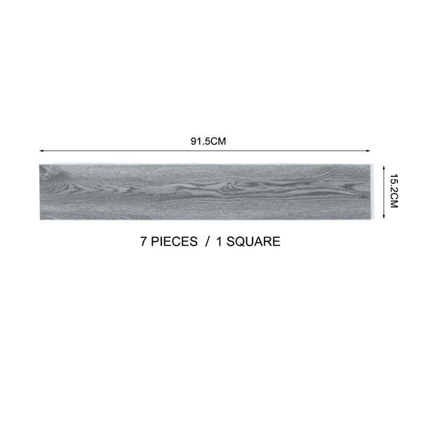 7/21/36pcs Grey Wood Effect Wall Panels Self-adhesive Floor Planks, 1/3/5m² PVC Flooring Vinyl Floorboard Floor Tiles for Living Room, Bedroom, Kitchen