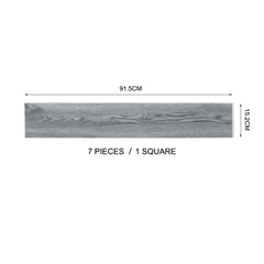 7/21/36pcs Grey Wood Effect Wall Panels Self-adhesive Floor Planks, 1/3/5m² PVC Flooring Vinyl Floorboard Floor Tiles for Living Room, Bedroom, Kitchen