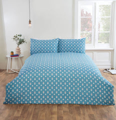 Petal Parade Floral Duvet Cover Set | Reversible Scandinavian Folk Bloom Design in Multicolour & Blue | Soft Microfibre 180 Thread Count | Includes Pillowcases – Breathable & Easy-Care Bedding – Single, Double, King Sizes | Machine Washable | Fast Dispatc
