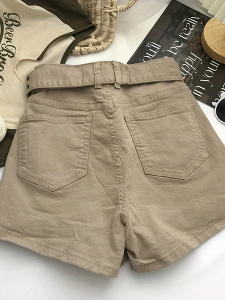 [Summer Women's Clothing Sale]Hip-wrapped A-line Short Skirt - with Belt And Multi-pocket Denim Skirt Short Skirt - Summer Women's Clothing All-match Suitable for Daily Wear