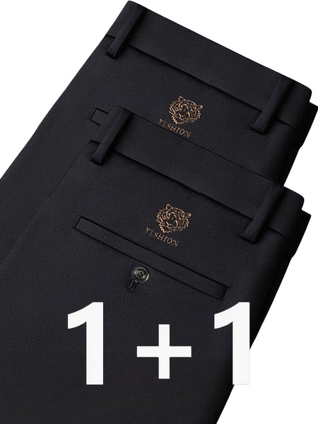[Tong Tong Bang Selected OBM] 2pcs Men'S Wrinkle-Resistant Non-Iron Versatile Business Suit Pants Middle-Aged And Elderly Formal Suit Trousers