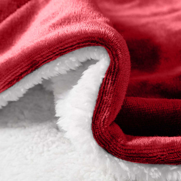 1pc Luxurious Double-Sided Sherpa Throw Blanket – Soft, Warm & Cozy Contemporary Blanket, Machine Washable, Perfect for Couch, Bed, Office & Travel, Ideal Gift