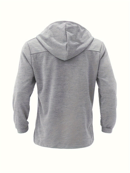 2024 Foreign Trade New Product Men'S Mid-Length Slim Fit Windbreaker Hooded Casual Pure Coat Performance Clothing