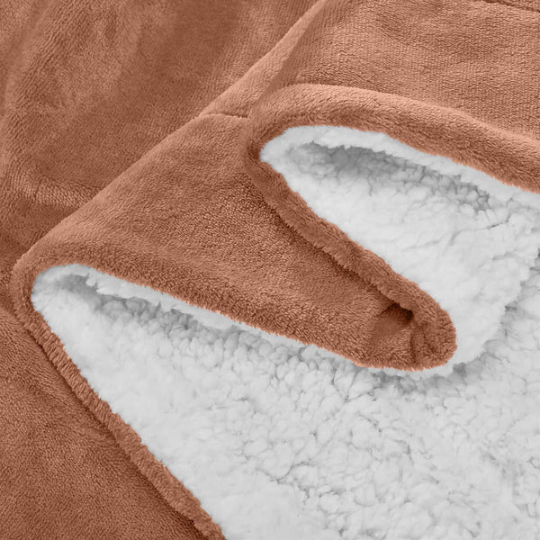 1pc Luxurious Double-Sided Sherpa Throw Blanket – Soft, Warm & Cozy Contemporary Blanket, Machine Washable, Perfect for Couch, Bed, Office & Travel, Ideal Gift