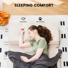 Folding Sofa Bed Adjustable Lazy Tatami Sofa Convertible Floor Couch 5 Levels Adjustable Backrest Lounge Chaise for Living Room Bedroom Guest Room