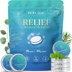 Gifts for Women Shower Steamers Aromatherapy with Essential Oil for SPA Stress Relief, Bath Bombs for Christmas Stocking Fillers Advent Calendar 2025 Gifts for Mum (8 Pcs)