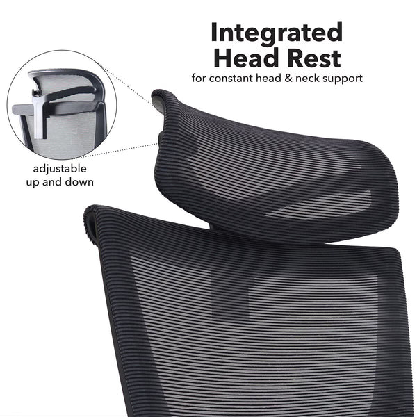 Elise Mesh Operator Chair with Adjustable Headrest