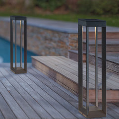 Prismax Solutions Solar Pathway Bollard Light 2 Pack