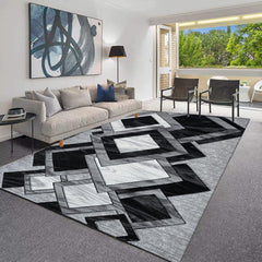 1pc Area Rug – Dazzling Abstract High-Weight Thick Design – Super Soft, Durable, Comfort-Feel Texture – Ideal for Living Room, Dining Room, Bedroom & Office Flooring