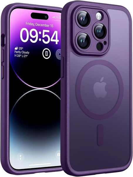 TOCOL Magnetic for Iphone 17 Pro Max Case 6.9-Inch, Compatible with Magsafe, Full Camera Protection, Built-In Magnetic Ring, Drop Protection Shockproof Translucent Matte Phone Cover