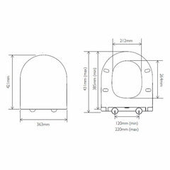Tavistock Lindo Open Back Toilet with Cistern and Seat