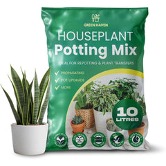 10L Peat Free Multi Purpose Compost Soil for Indoor Plants, Houseplant Potting Mix for Repotting, Herbs & Flowers, Nutrient Enriched All Purpose Plant Soil for Pots & Planters