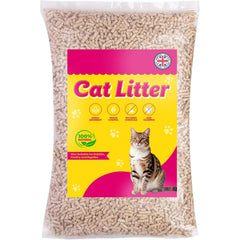 30L Premium Cat Litter Clean & Easy To Use Ultra Absorbent Wooden Pellets, Odour Control, Natural Scent, Soft Bedding