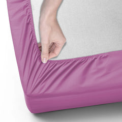 40cm Extra Deep Fitted Sheet – Solid Color Deep Pocket Sheet, Soft & Breathable Microfiber Bedding, All Seasons, Hotel-Quality, Machine Washable, Single, Double, King & Super King Sizes
