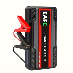 Portable Car Jump Starter Battery Power Bank Emergency Booster with LED Light 12V Auto Starting Device Support Starting 12V Gasoline Cars Up to 3.0L