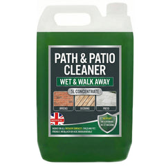 Green Stain Removing Patio & Path Outdoor Cleaning Fluid Solution Perfect For Driveways (5 Litre)