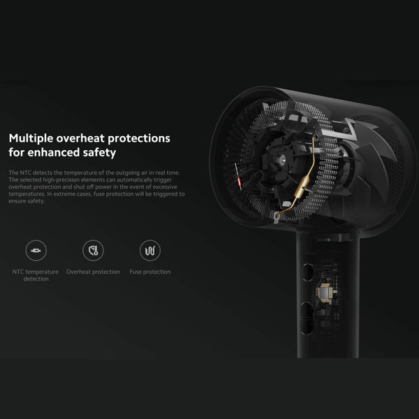Xiaomi Ionic Hair Dryer H300,20 M/S Super Large Air Flow,2-Speed Three Temperature Settings,Powerful And Fast Hair Dryer, Hot And Cold Air Constant Temperature Hair Care Without Damage