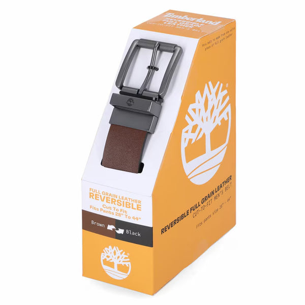 Timberland Men'S Reversible Leather Belt in Black/Brown
