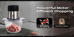 SUPERLEX Mini Chopper 300W Motor 6 Second Quick Mincing Dual Speed Control 1000ml Capacity One Touch Chop