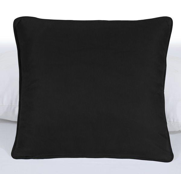 Pinstripe Cushion Cover 100%Microfiber Zip Entry Home Sofa Decor PipeEdge 18x18