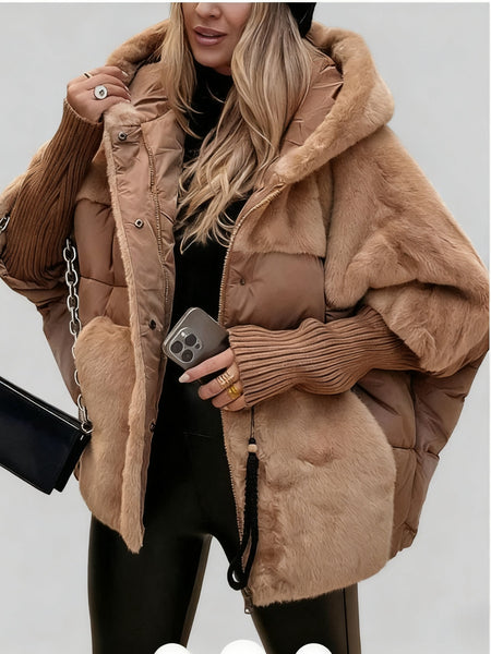 Women's Loose-Fit New Patchwork -Padded Coat for Autumn & Winter