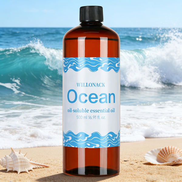 WILLONACK Large Bottle Essential Oil Refill Suitable for All Diffusers, Bulk 500ml/16.91oz with 8 Scents (White Peach, Lavender, Gardenia) - Hotel-Grade Oils for Home, Diffuser Machines, Gift Choice, Plastic Bottle Refill