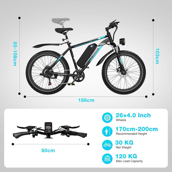 COLORWAY Electric Bike for Adults 26