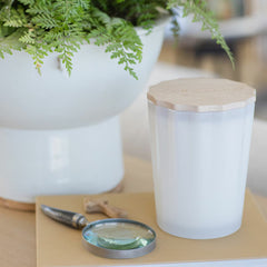 Sand & Fog Scalloped Fragranced Candle, 3.3Kg in Ocean Mist